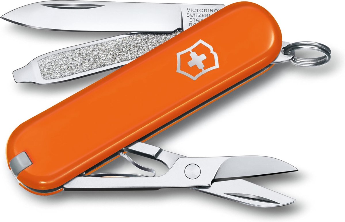 Victorinox klassisches SD-Taschenmesser – Mango Tango – 7 Funktionen – Edelstahl