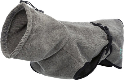 Trixie Bademantel Hund Terry Stoffgrau