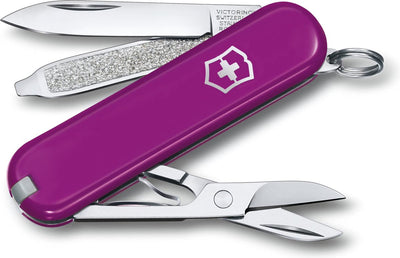 Victorinox klassisches SD-Taschenmesser – leckere Traube – 7 Funktionen – Edelstahl