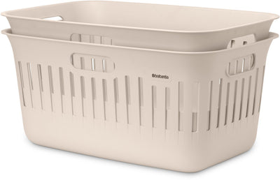Brabantia Collect-it-Wäschekorb – 2er-Set – 40 l – sanftes Beige
