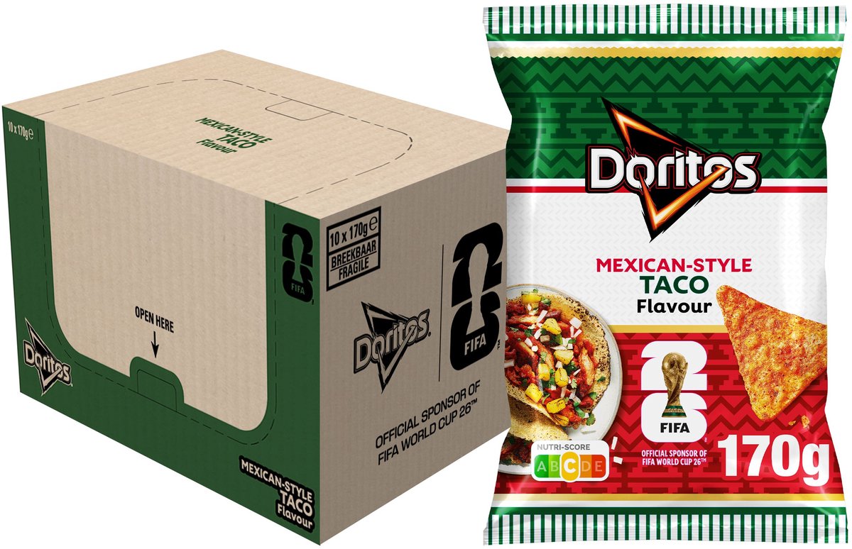 Doritos FIFA Mexico Tacos Tortilla Chips 10 x 170 Gramm