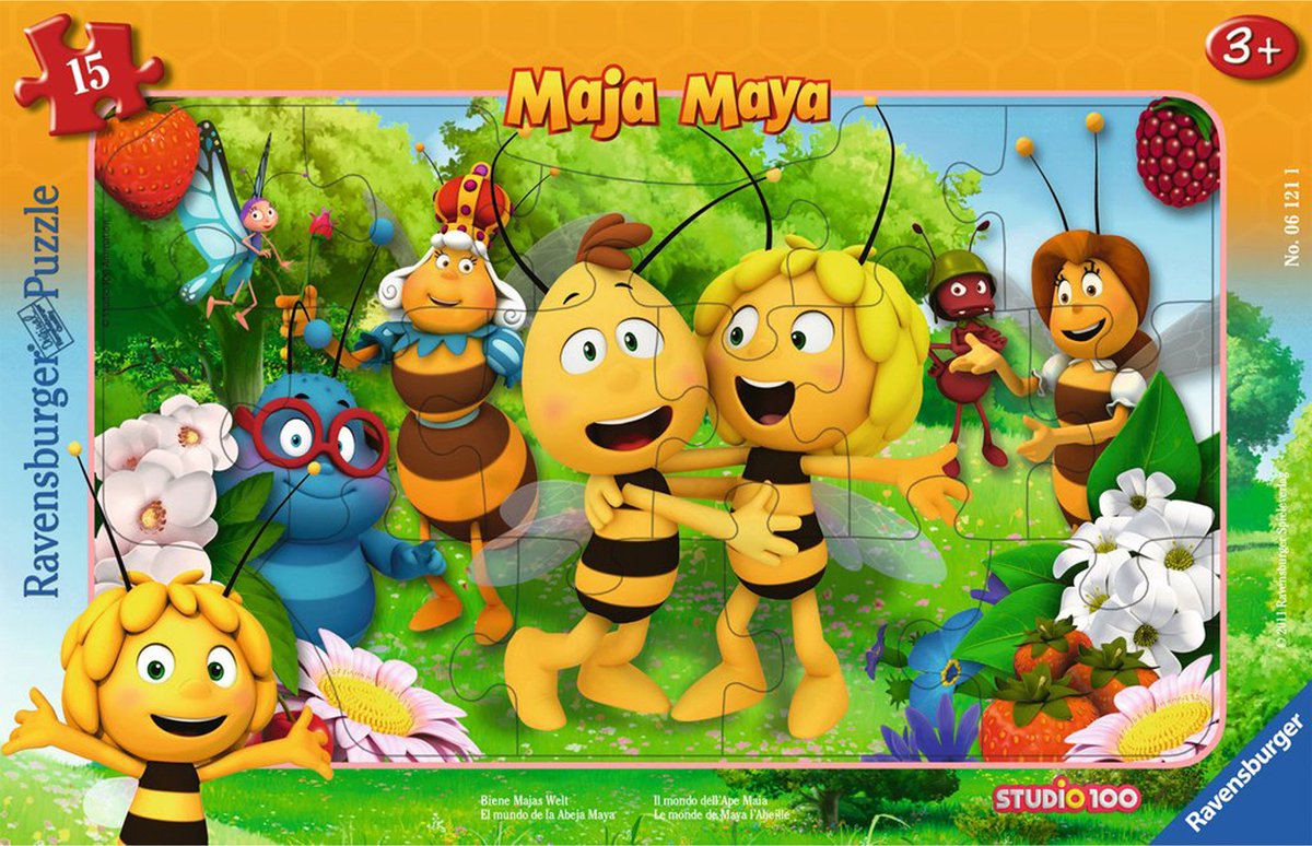 Ravensburger Puzzle Biene Maja, 15 Teile, Lernspielzeug.