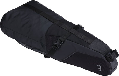 BBB Cycling Bikepacking Satteltasche 10 Liter – Nylon-Sattelgurt mit wasserabweisender Fahrradtasche – Rennrad, Mountainbike Gravel – Bikepacking-Taschen – Seat Sidekick BSB-143