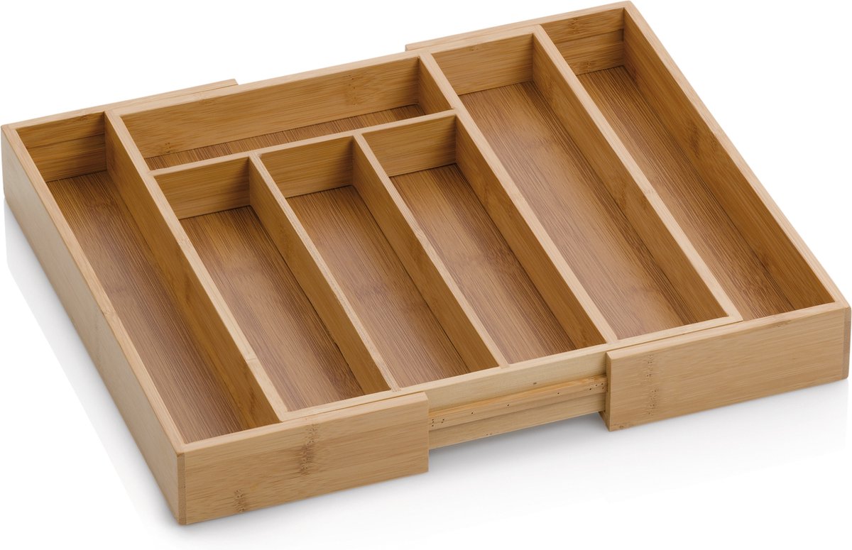 Kela Besteckkasten ausziehbar 28,5 cm x 33 cm, Bambus - | Ruhe