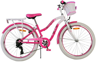 Volare Lovely Children's Bike Girls 24 Zoll Pink 7 Zahnräder