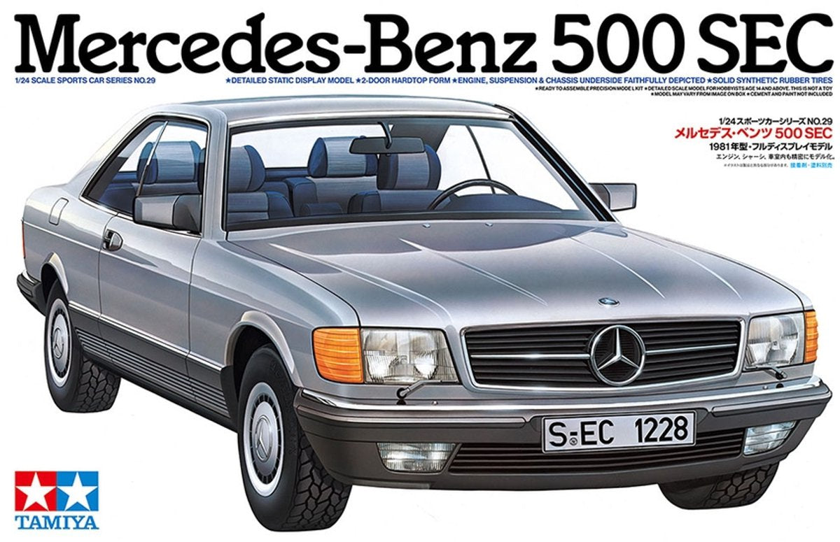 Tamiya Mercedes-Benz 500sec – Luxus-Coupé 1:24 Modellbausatz – 24029