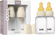 Bibs Babyflasche 150 ml Naturlatex-Gummisauger Packung 2 Stück – Anti-Kolik, BPA-frei, runder Sauger, langsamer Durchfluss, geringes Gewicht und leicht zu reinigen, geeignet für Neugeborene ab 0 Jahren – Elfenbein