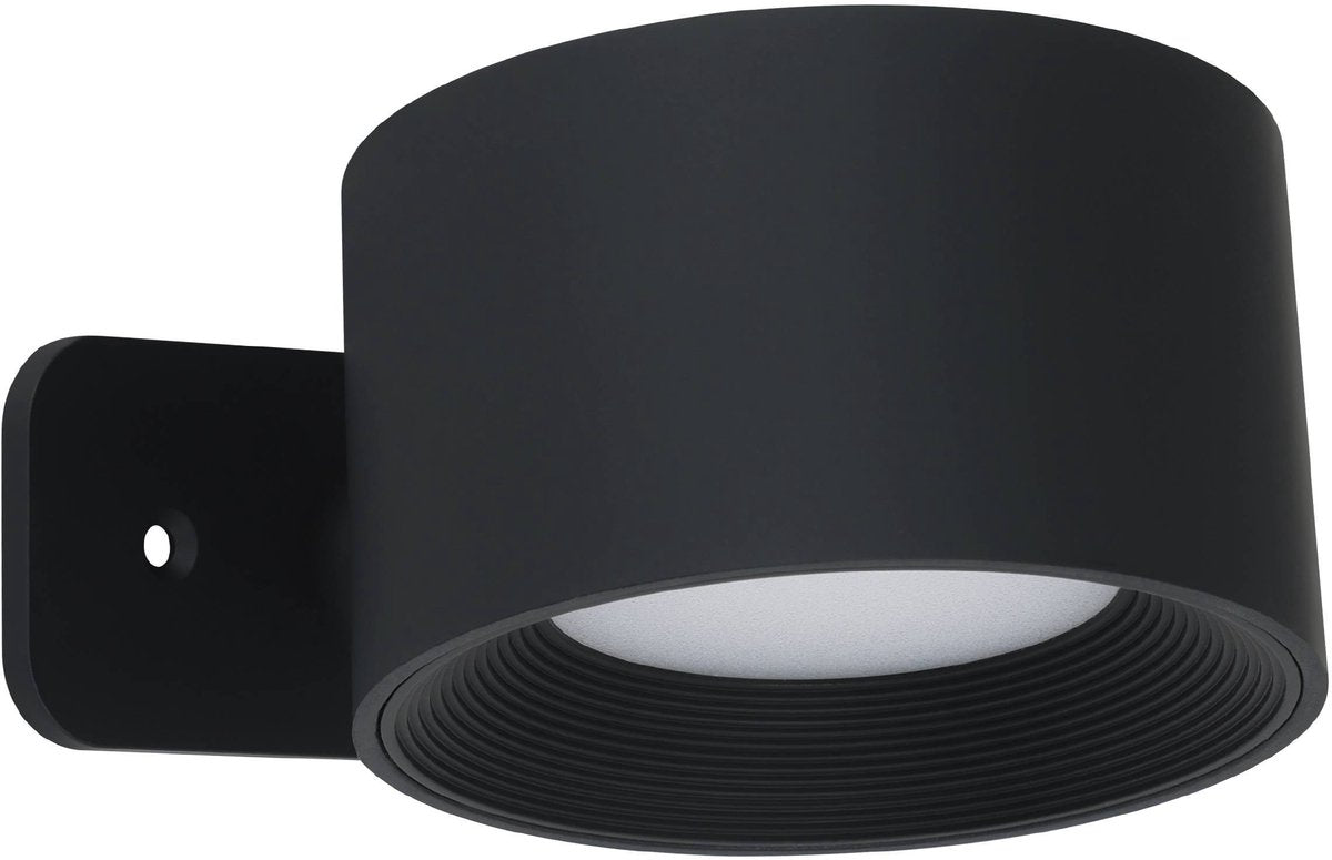 Eglo muraglie Wandleuchte – wiederaufladbar (bis zu 24 Stunden Licht) – kabellos – ø 7,5 cm – schwarz – einstellbares weißes Licht – dimmbar