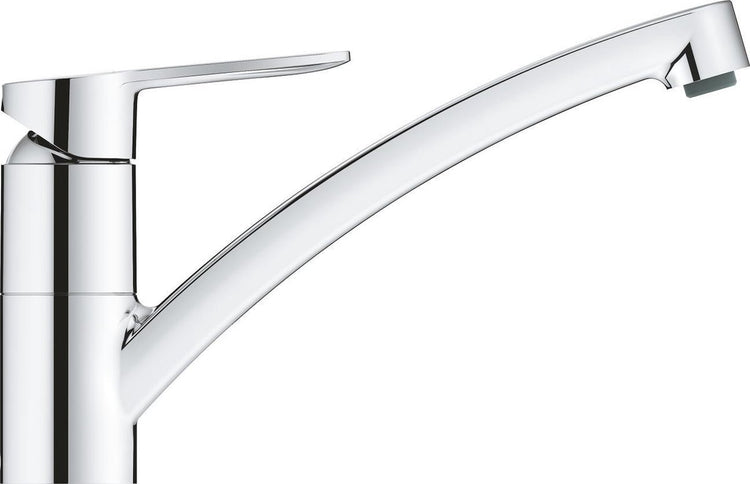 Grohe starteco Küchenarmatur – niedriger Auslauf – 140° Schwenkbereich – Chrom
