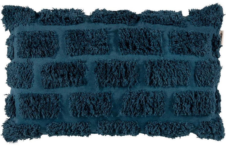 Vtwonen getuftetes Dekokissen – 30 x 50 cm – dunkelblau