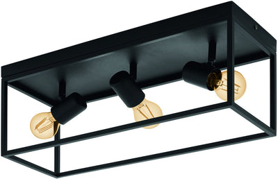 Eglo Silentina Deckenleuchte - E27 - 54 cm - Schwarz