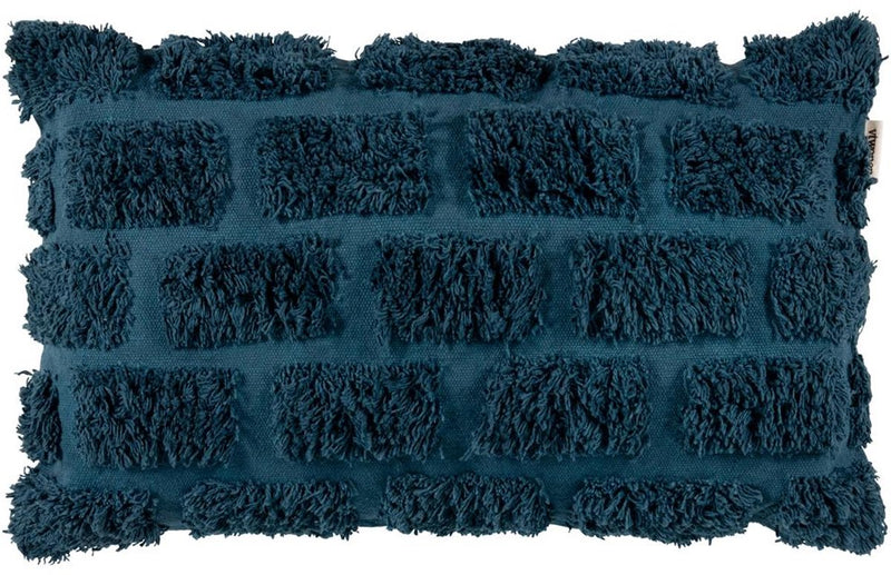 Vtwonen getuftetes Dekokissen – 30 x 50 cm – dunkelblau