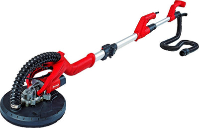 Einhell Elektro-Wand-Deckenschleifer TC-DW 225 - 600 W - 600-1500 t min - ø225 mm - Teleskopstiel - Schleifteller mit Klettverschluss - inkl. 6x Schleifscheiben