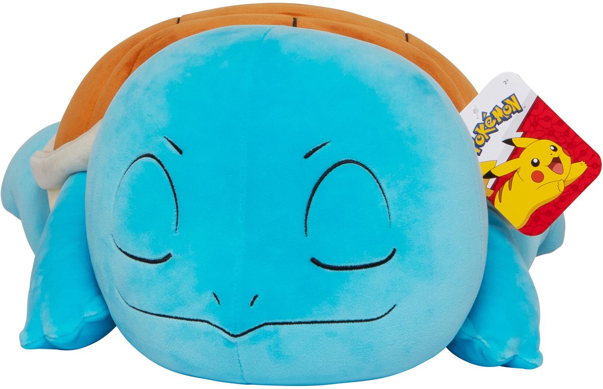 Jazwares Pokémon – 45 cm Schlafplüsch – Eichhörnchen