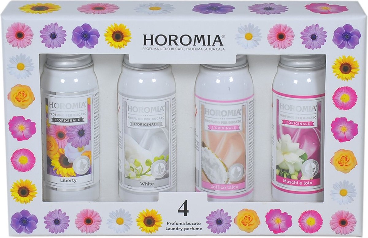 Horomia Geschenkset - Waschparfüm Probierpaket - Horo 4 - 4x 50ml Waschparfüm