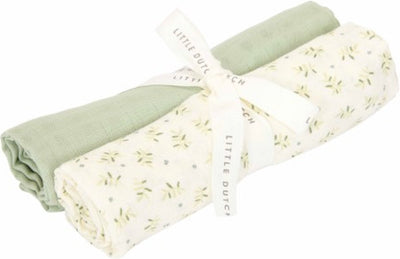 Little Dutch Swaddle – Grün – Essentials – Blaubeerblätter