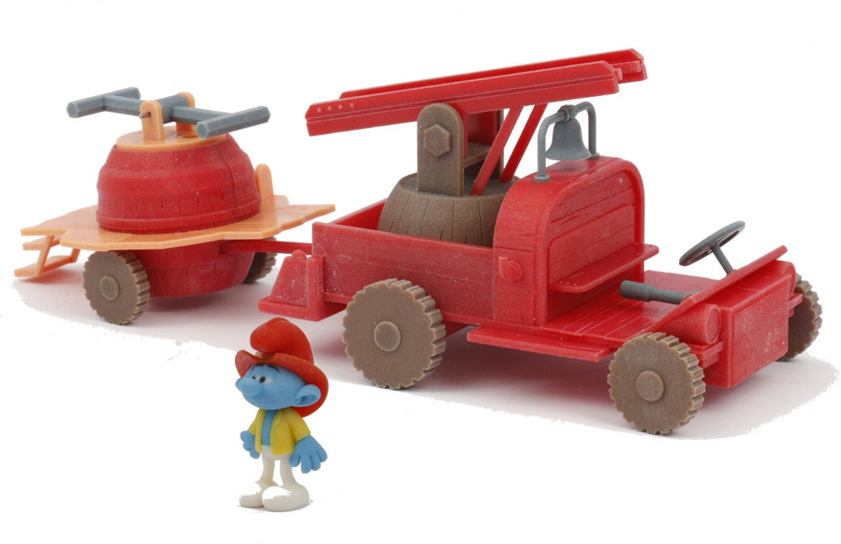 Giochi Preziosi Feuerwehrauto – Feuerwehr-Schlümpfe-Spielset –