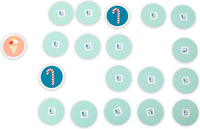 Bs Toys riesiges süßes Memo-Spiel – Memo – Memo-Spiel – Lernspielzeug – riesiges Spiel – geeignet ab 3 Jahren