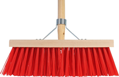 Sprachwerkzeuge - Besen - 35 cm - Kunststoffborsten - Stiel 140 cm