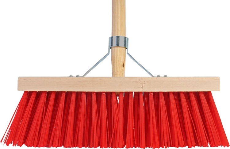 Sprachwerkzeuge - Besen - 35 cm - Kunststoffborsten - Stiel 140 cm