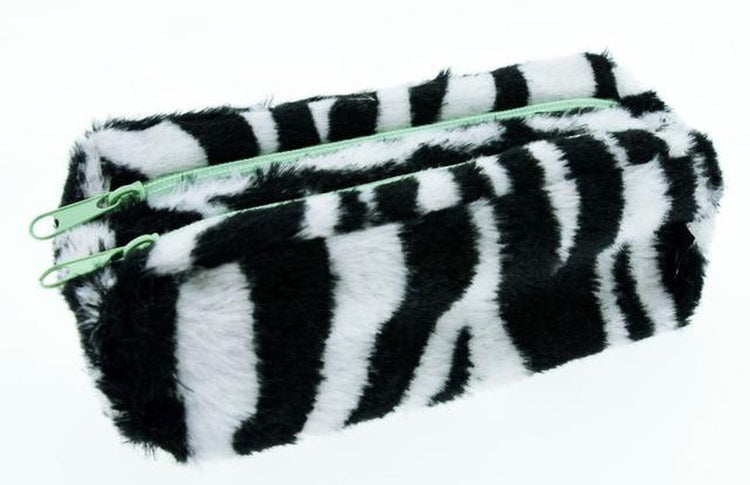 Känguru-Federmäppchen – bla bla – Fellzebra – 18 x 8 x 7 cm – Zeichenetui – k-pm520031