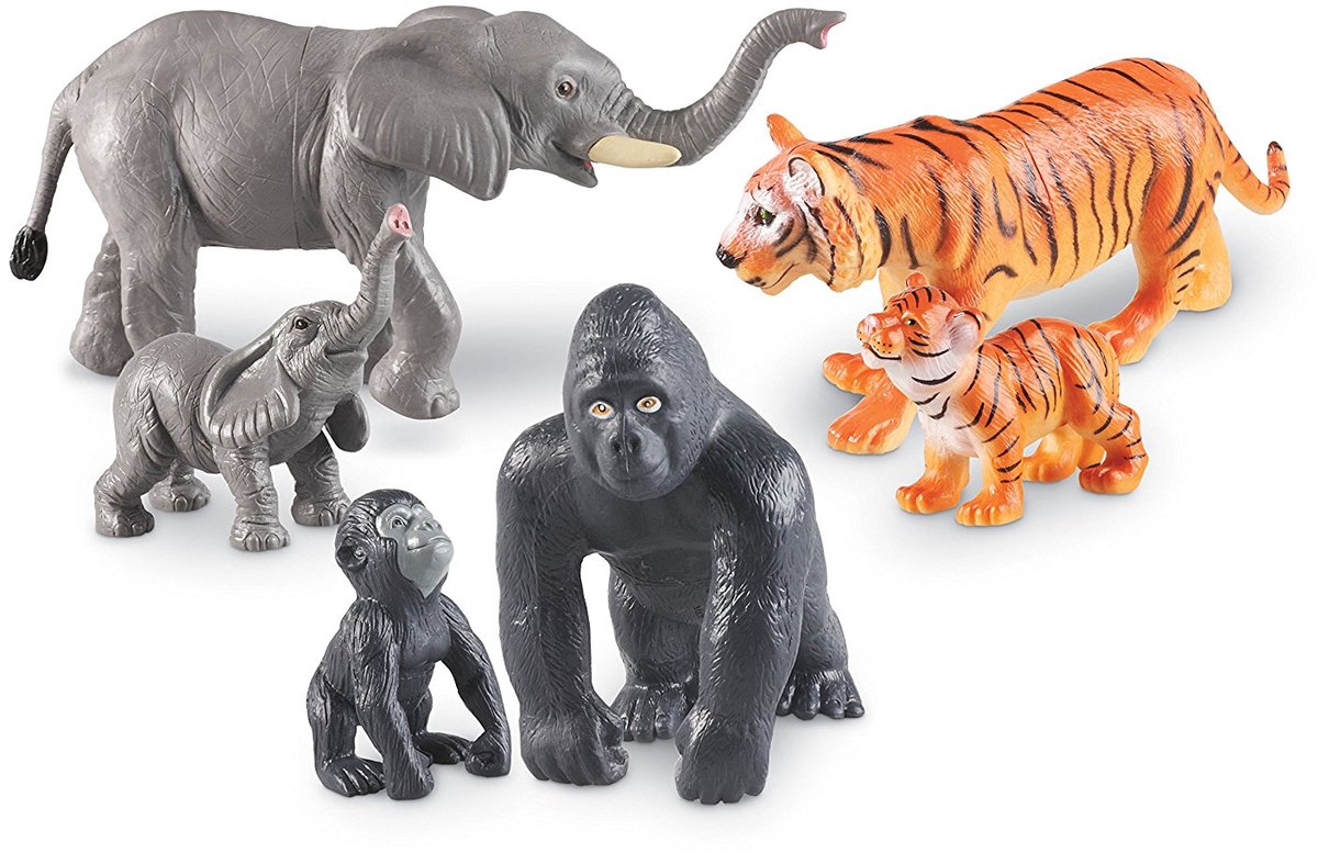 Lernressourcen Jumbo-Dschungeltiere – Mamas und Babys – 2+