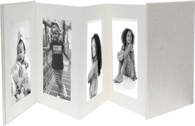 Deknudt-Rahmen a66dc7 8ph – Leporello-Album – Grau – 8x Foto 13 x 18 cm