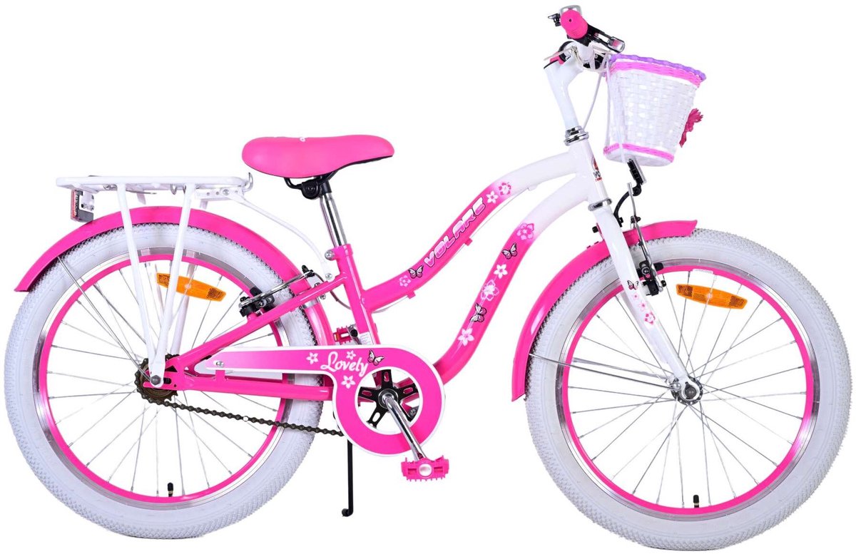 Volare schönes Kinderrad - Mädchen - 20 Zoll - Pink - Zwei Handbremsen