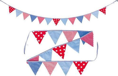 Goki Cotton Flag -Linie blau rot