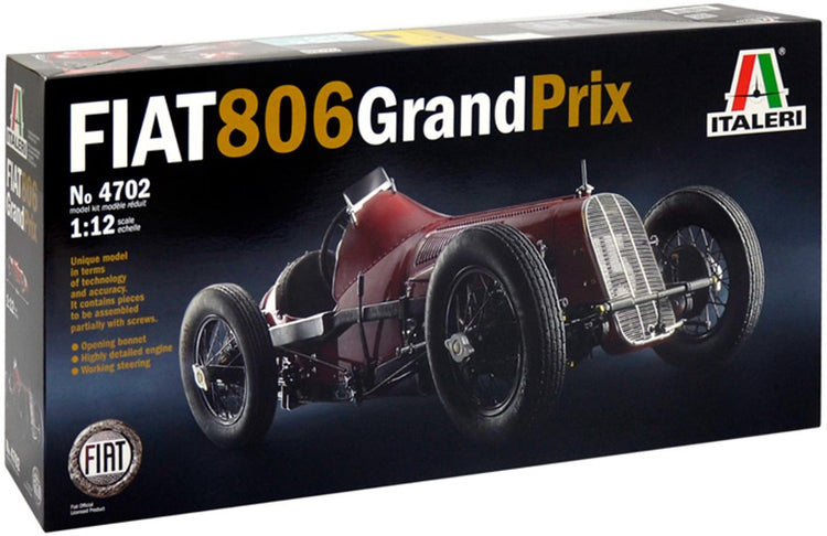 Italeri Fiat 806 Grand Prix Bausatz Sportwagen Modellbausatz 1:12