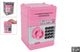 Geldtresor mit Geheimcode rosa, 19,5cm