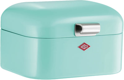 Wesco Mini Grandy Brotkasten | 2 Liter - Größe S | Metall - Minze | Brotkasten
