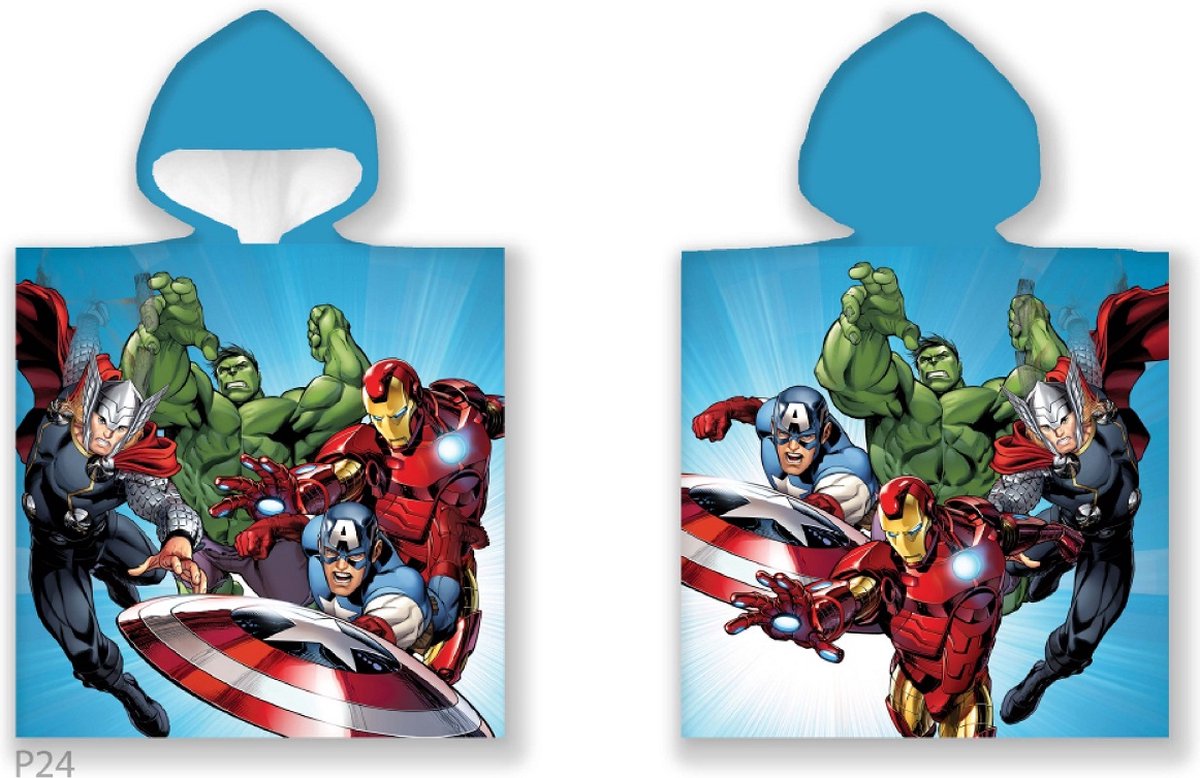 Marvel Avengers Marvel Poncho – 55 x 110 cm – Baumwolle
