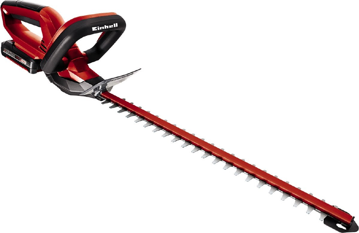 Einhell Akku-Heckenschere GC-CH 1846 Li Kit – Power X-Change – 18 V Li-Ion – Schnittlänge: 46 cm – Zinkenabstand: 15 mm – ergonomischer Griff – inkl. 2,0 Ah Akku und Ladegerät