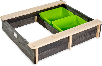 Exit Toys Exit Axent Holzsandkasten 94x77cm – Outdoor-Sandkasten – Kindersandkasten – FSC-Holz – Garten