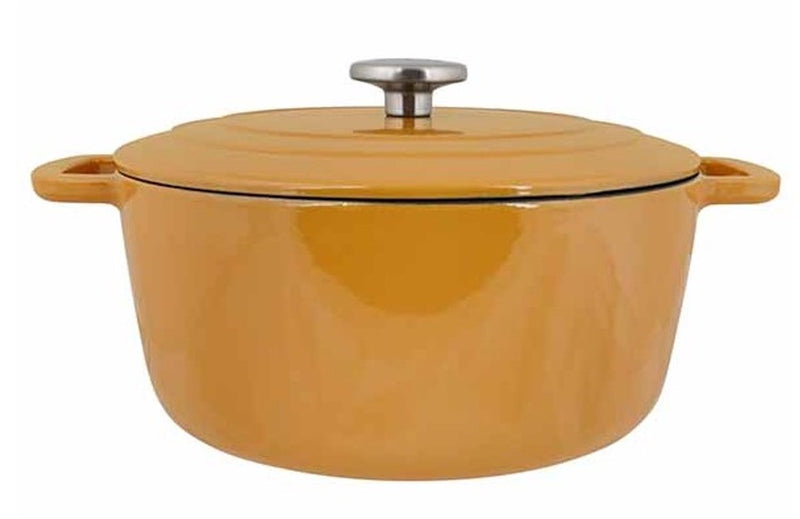 Gemütliche trendige Fontestic - Kochpfanne - Bernsteingold - ø 28cm x 13cm