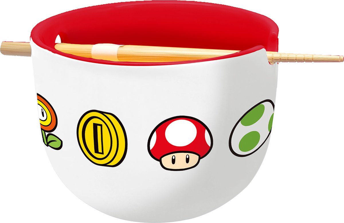 Stor Nintendo – Super Mario Bros. Ramenschale mit Stäbchen