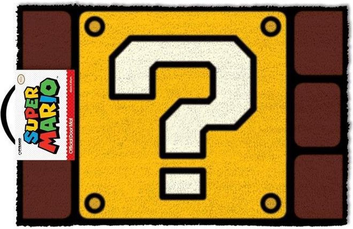 Nintendo Super Mario Fragezeichenblock – Fußmatte