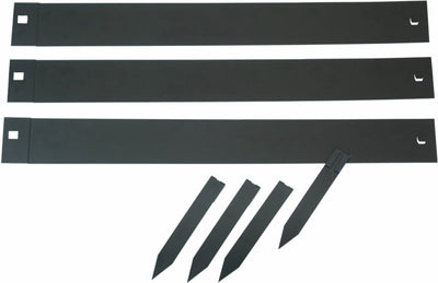 Nature Grenze Grenzen 3 PCs 91,4x10,2 cm Schwarz