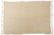 Arti Casa Baumwollplaid – 130 x 170 cm – Dekodecke mit Fransen – Baumwolle – Beige Natur
