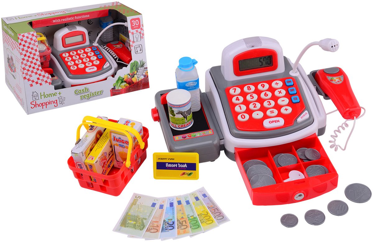 Johntoy - toy cash register - with light and sound