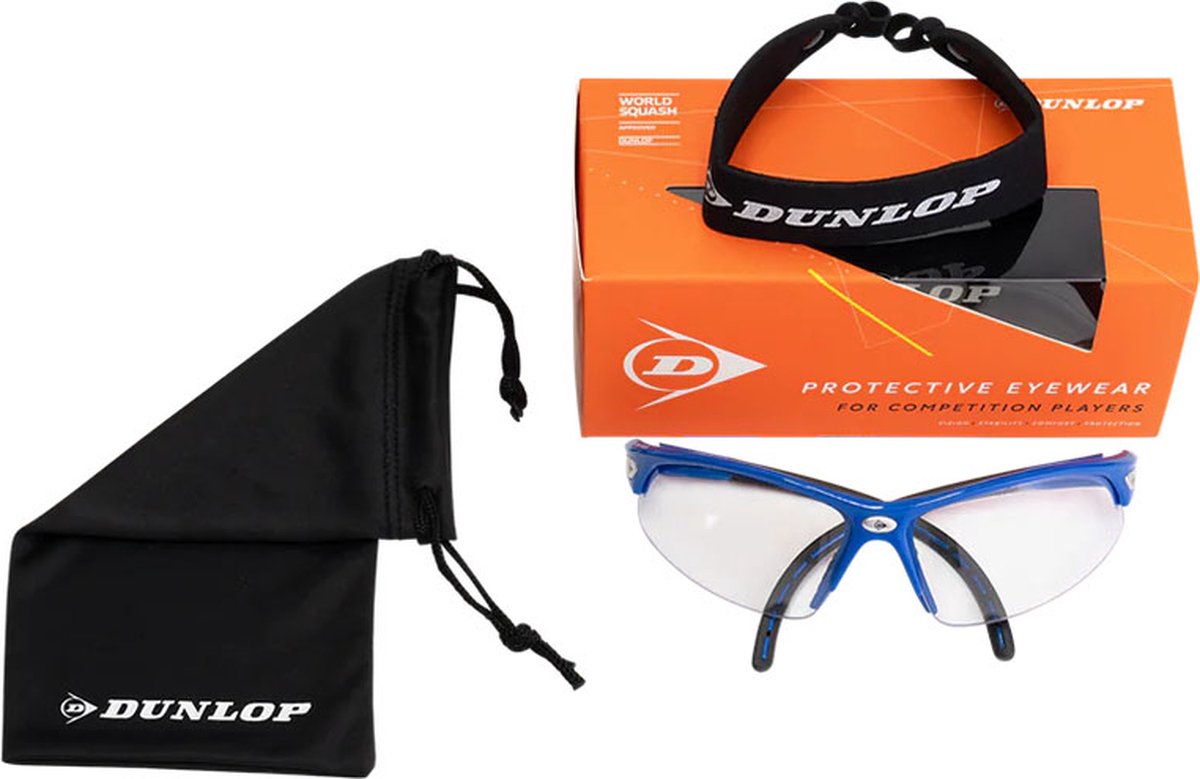 Dunlop Squashbrille i-armor blau