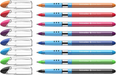 Schneider Schreibgeräte Schneider Kugelschreiber - Slider Basic - Feder xb 1,4 mm - Etui 8 Stück - farblich sortiert - S-151298