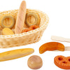 Kleiner Fuß Plastikbrotkorb mit Spielen Brot, 12dlg.