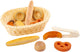 Kleiner Fuß Plastikbrotkorb mit Spielen Brot, 12dlg.