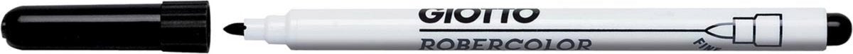 Giotto Robercolor Whiteboardmarker fein, runde Spitze, schwarz 12 Stück