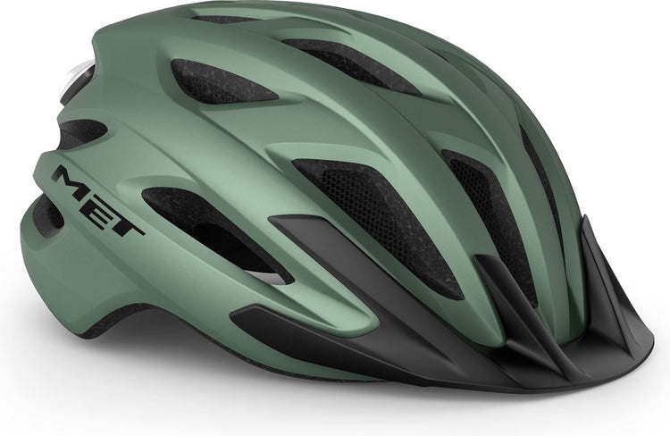 Mit Crossover-Fahrradhelm Herren Damen – City-Fahrradhelm Erwachsene – Größe M – Salbei matt