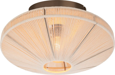 Eglo Orimini Deckenleuchte – E27 – ø 38 cm – Cremebronze – Textil