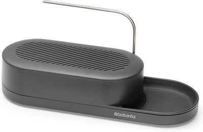 Brabantia Sinkstyle Spülbecken-Organizer – mit Geschirrtuchhalter – Mineral Infinite Grey