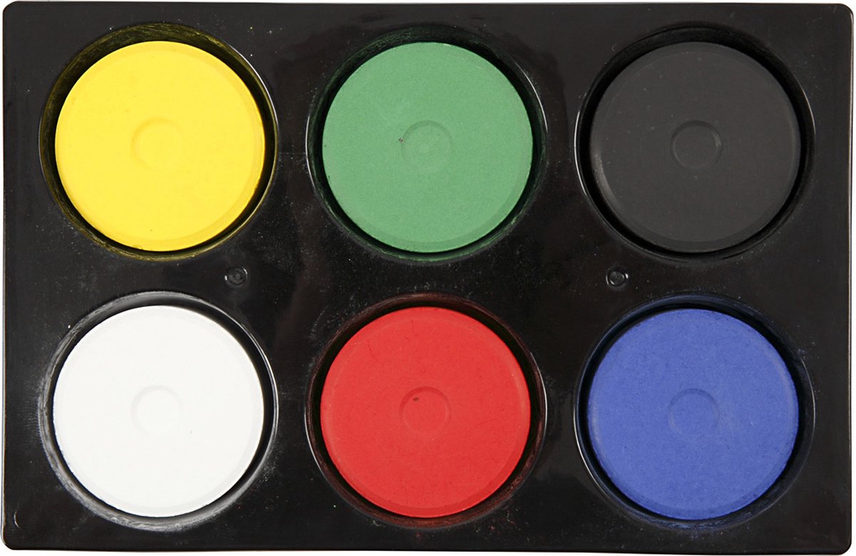 Nachfüllen blockiert Aquarell in Palette - Primärfarben, 6st.